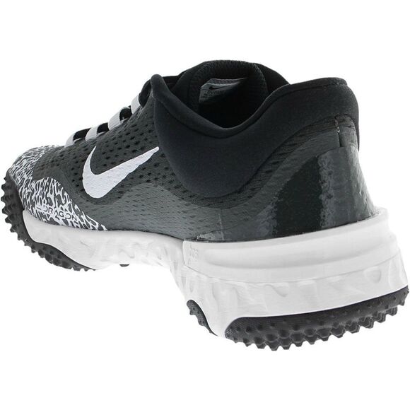 NEW-Nike-Alpha Huarache Elite 4 FastpitchTurf Shoes Black & White-womens Size 11 - Picture 4 of 16